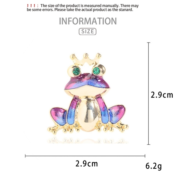 VQ Frog Brooch - Picture 3 of 6